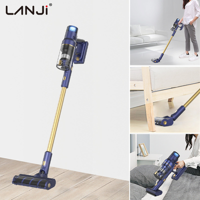 LANJI Vaccumm LED Touch Screen Cleaner Portable Detachable Rechargeable 2 Handheld in 1 Stick Cordless Vacuum Cleaner with Mop Brush